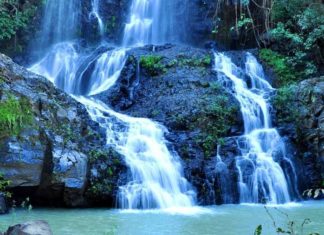 Maravillosa cascada de la silla, en Santa María del Oro Nayarit