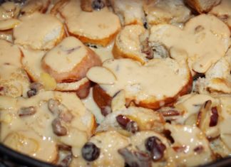 Riquísima capirotada de tres leches.