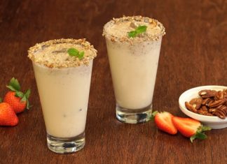 Refrescante agua de nuez para este tiempo de calor