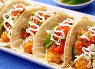 Deliciosos tacos de pescado capeado con cerveza