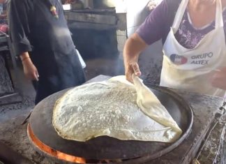 La famosa tortilla de harina “sobaquera” una delicia Sonorense