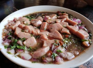 Ceviche de criadillas de toro platillo exótico