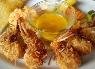 Camarones al coco