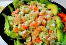 Deliciosa y nutritiva ensalada de camarones