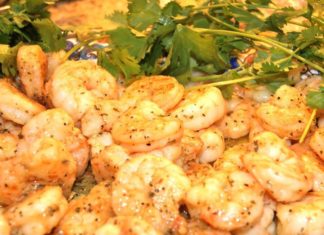 Camarones a la pimienta