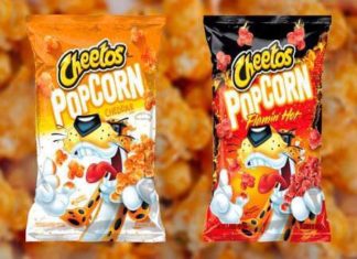 Cheetos lanza palomitas sabor “Flamin hot” y cheddar