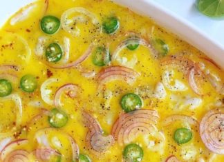 Riquísimo aguachile de camarón y mango