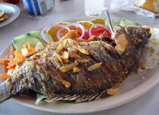 Exquisita mojarra a la mantequilla