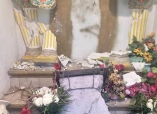 Vandalizan capilla de la virgen de Guadalupe en Amapa Santiago Ixcuintla