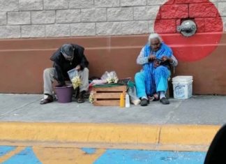 Piden apoyo en redes para ancianitos que venden arrayanes en Tepic