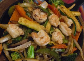 Para esta cuaresma, alambre de camarón y verduras