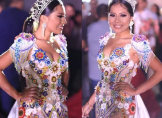 El vestido de Yukaima que impactó a todos en la coronación de la reina