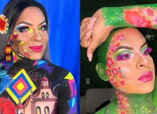 Adrián Lepe y su fantástico maquillaje inspirado en Ahuacatlán