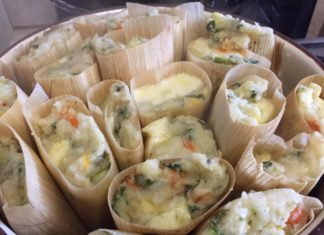 Tradicionales tamales de verdura estilo Nayarit