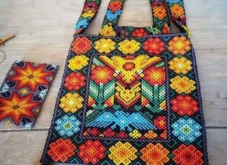 El maravilloso morral de chaquira Wixarika