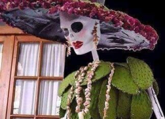 Catrina de pencas de nopal: una catrina doblemente mexicana