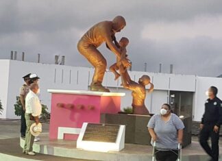 Se devela en Tepic estatua en honor a las fuerzas armadas