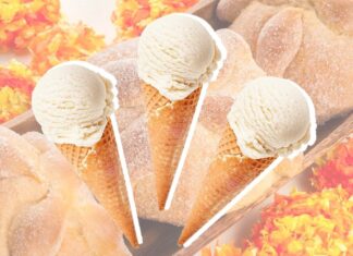 Prueba la nieve sabor pan de muerto en Tepic