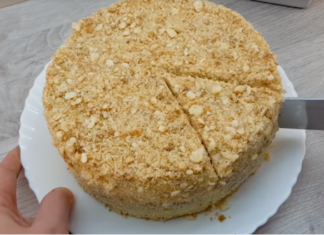 Pastel napoleón sin hornear