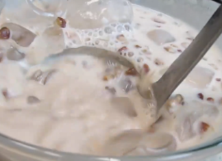 “Agua cremocita de nuez”, una bebida espectacular