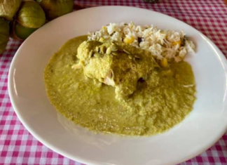 Mole verde de pepitas