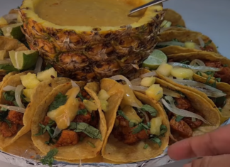 Corona de tacos al pastor