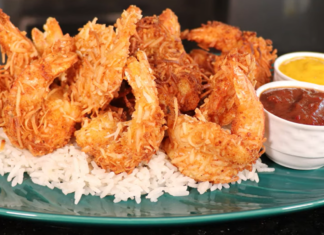 Camarones al coco