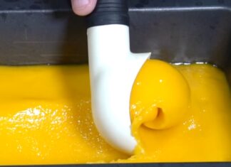 Nieve de mango casera