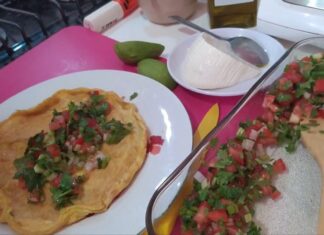 Omelette de pico de gallo