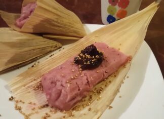 Tamal de arándanos