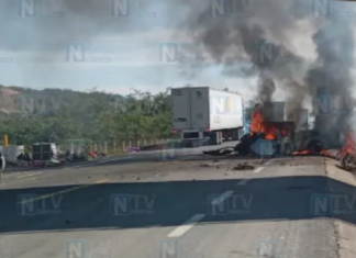 Identifican a los tripulantes de camioneta calcinada en la autopista Tepic – Mazatlán
