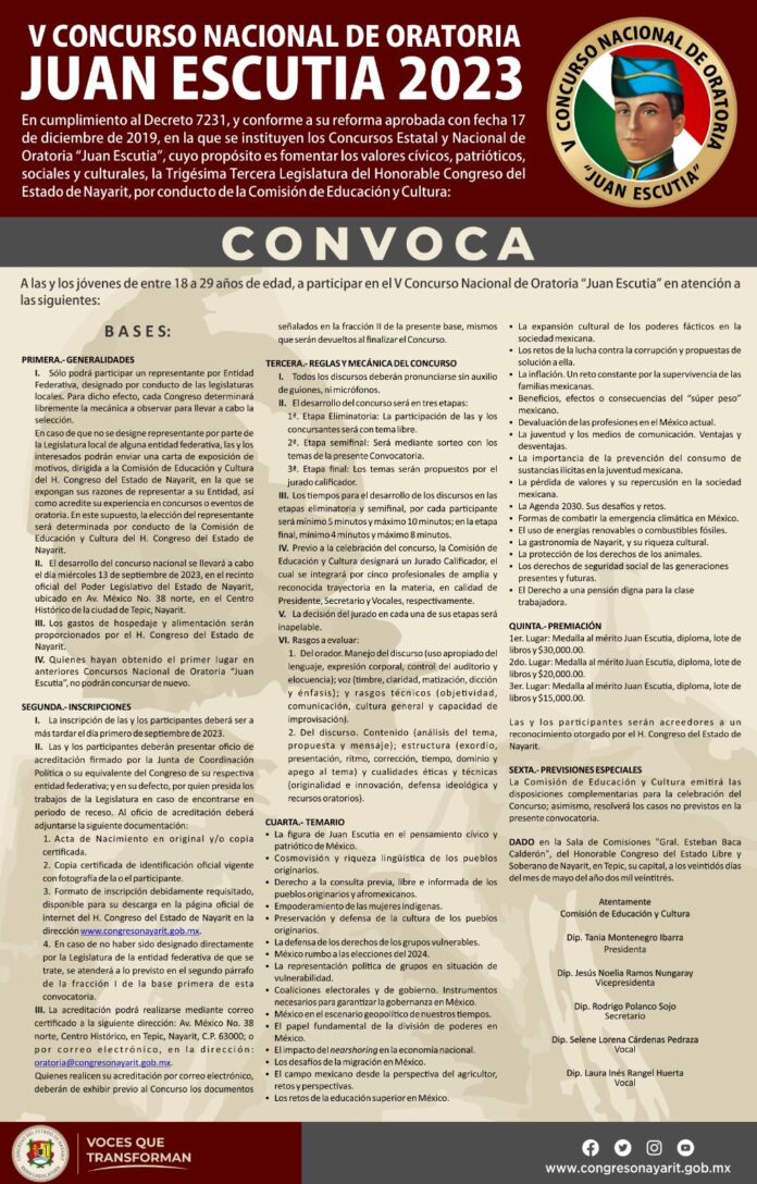 Comunicado-Invita-Congreso-Nayarit-al-Concurso-Nacional-de-Oratoria-Juan-Escutia-05-junio-2023-1