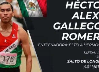 Gana medalla de plata el nayarita Héctor Alexis Gallegos Romero