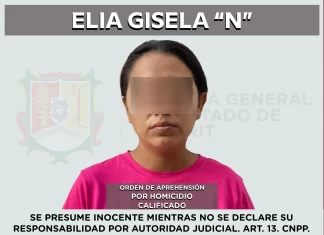 Detiene Fiscalía de Nayarit a mujer acusada de quitarle la vida a elemento de la Guardia Nacional