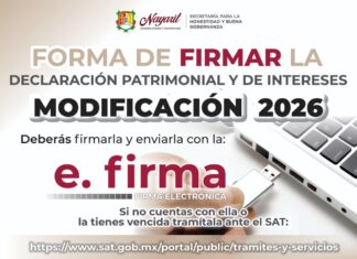 Persona servidora pública del Gobierno del Estado de Nayarit, ¡Prepara tu *e.firma* con anticipación!