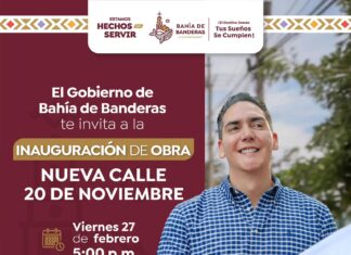 Héctor Santana invita a la inauguración de la Calle 20 de Noviembre en Bucerías