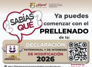 Disponible el prellenado de la Declaración Patrimonial y de Intereses 2026