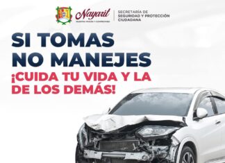 ¡Si tomas no manejes!
