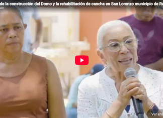 Inicio de la construcción del domo y la rehabilitación de cancha en San Lorenzo, municipio de Ruíz