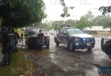 Error de navegación lleva convoy de Policía de Mazatlán hasta San Cayetano