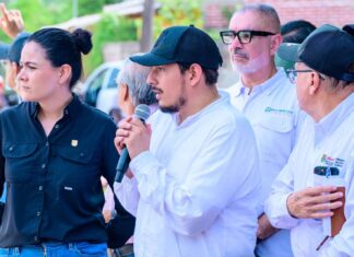 Miguel Ángel Navarro y Beatriz Estrada impulsan obras de drenaje y servicios básicos en Ruiz