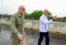 Gobernador Navarro participa en la inauguración del Puente Amado Nervo que conecta a Nayarit y Jalisco