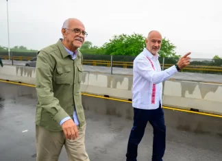 Gobernador Navarro participa en la inauguración del Puente Amado Nervo que conecta a Nayarit y Jalisco